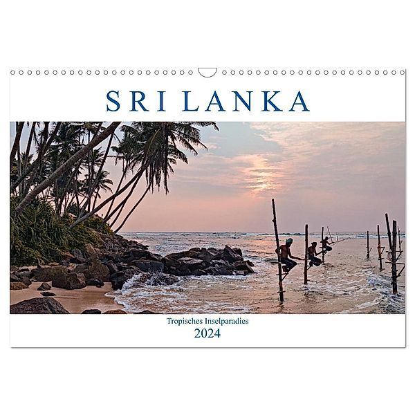 Sri Lanka, tropisches Inselparadies (Wandkalender 2024 DIN A3 quer), CALVENDO Monatskalender, Joana Kruse