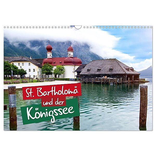 St. Bartholomä und der Königssee (Wandkalender 2024 DIN A3 quer), CALVENDO Monatskalender, Falko Seidel
