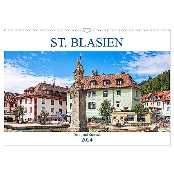 St. Blasien - Dom- und Kurstadt (Wandkalender 2024 DIN A3 quer), CALVENDO Monatskalender, Liselotte Brunner-Klaus