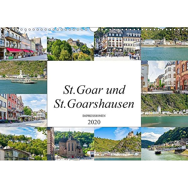 St. Goar und St. Goarshausen Impressionen (Wandkalender 2020 DIN A3 quer), Dirk Meutzner