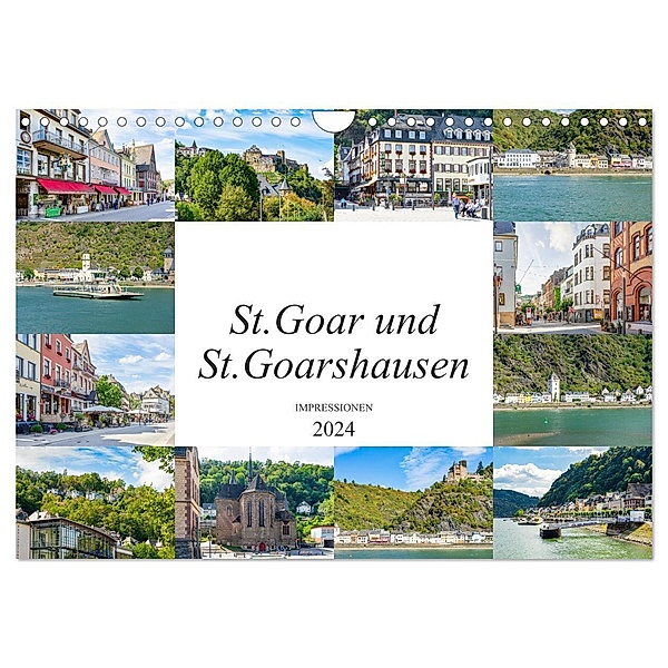 St. Goar und St. Goarshausen Impressionen (Wandkalender 2024 DIN A4 quer), CALVENDO Monatskalender, Dirk Meutzner