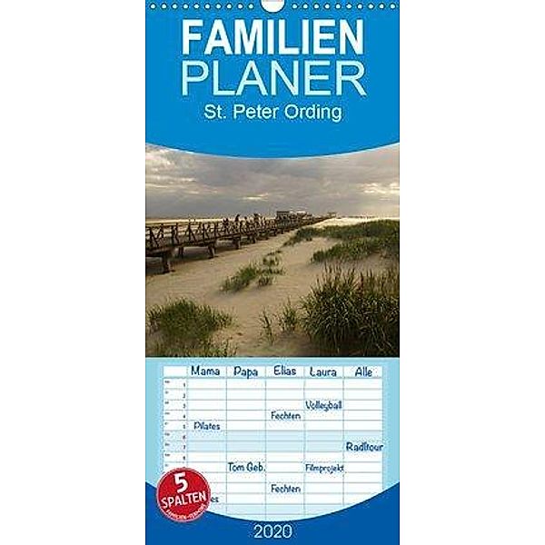 St. Peter Ording 2020 - Familienplaner hoch (Wandkalender 2020 , 21 cm x 45 cm, hoch), Beate Bussenius