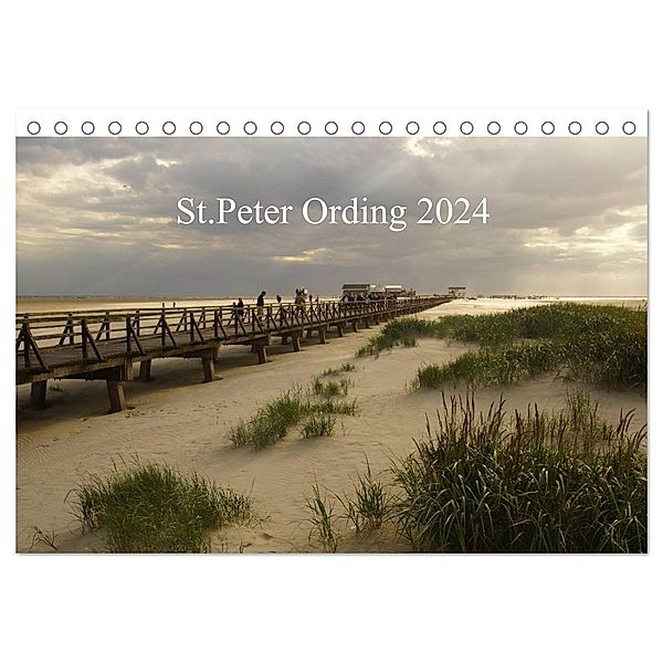 St. Peter Ording 2024 (Tischkalender 2024 DIN A5 quer), CALVENDO Monatskalender, Beate Bussenius