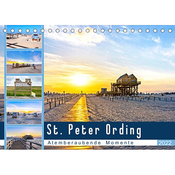 St. Peter Ording - Atemberaubende Momente (Tischkalender 2022 DIN A5 quer), Andrea Dreegmeyer