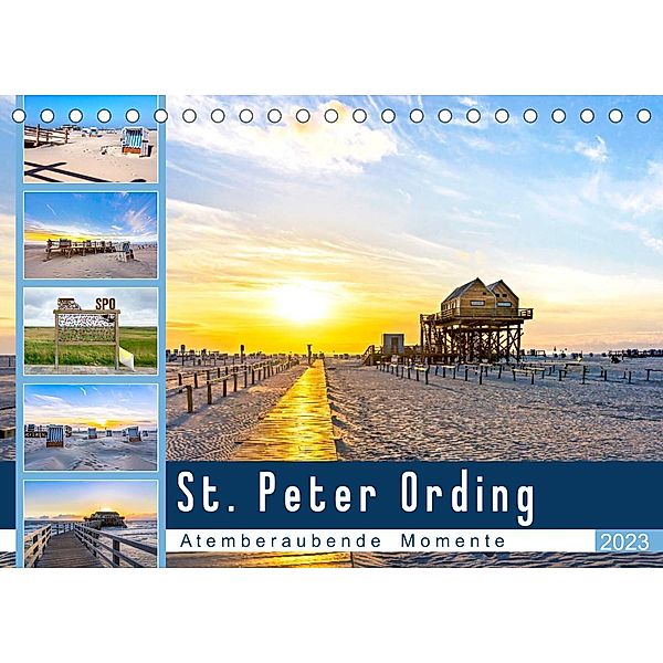 St. Peter Ording - Atemberaubende Momente (Tischkalender 2023 DIN A5 quer), Andrea Dreegmeyer