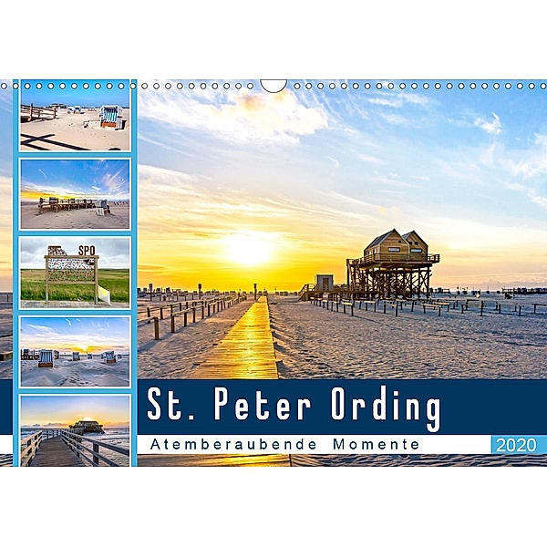 St. Peter Ording - Atemberaubende Momente (Wandkalender 2020 DIN A3 quer), Andrea Dreegmeyer