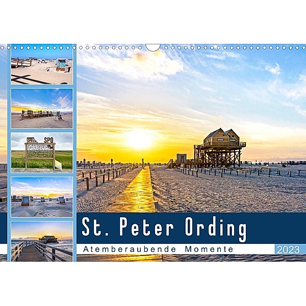 St. Peter Ording - Atemberaubende Momente (Wandkalender 2023 DIN A3 quer), Andrea Dreegmeyer