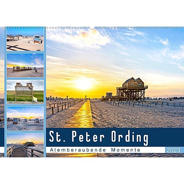 St. Peter Ording - Atemberaubende Momente (Wandkalender 2023 DIN A2 quer), Andrea Dreegmeyer