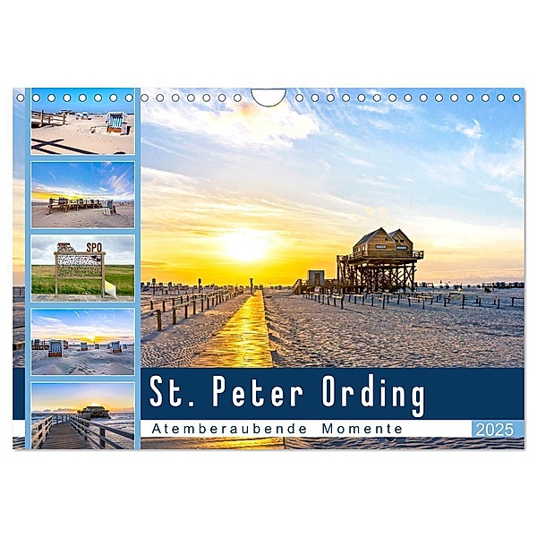 St. Peter Ording - Atemberaubende Momente (Wandkalender 2025 DIN A4 quer), CALVENDO Monatskalender, Calvendo, Andrea Dreegmeyer