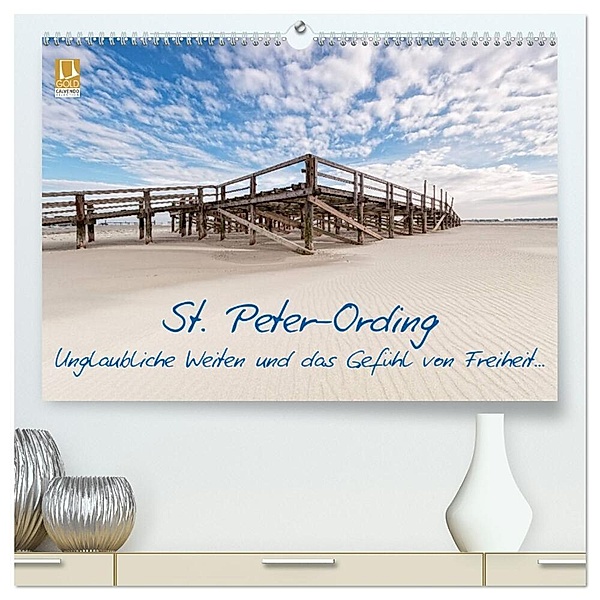 St. Peter-Ording (hochwertiger Premium Wandkalender 2024 DIN A2 quer), Kunstdruck in Hochglanz, Nordbilder