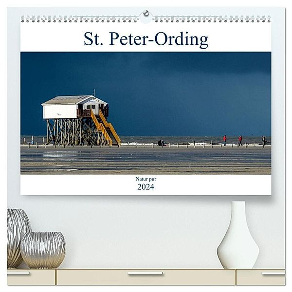 St. Peter-Ording - Natur pur (hochwertiger Premium Wandkalender 2024 DIN A2 quer), Kunstdruck in Hochglanz, Dietmar Blome