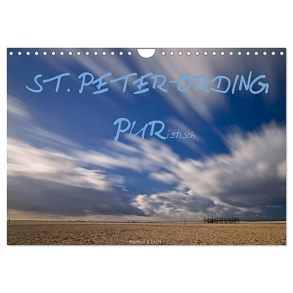 ST. PETER-ORDING PURistisch (Wandkalender 2024 DIN A4 quer), CALVENDO Monatskalender, Markus G.Leitl
