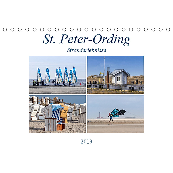 St. Peter-Ording Stranderlebnisse (Tischkalender 2019 DIN A5 quer), Manuela Falke