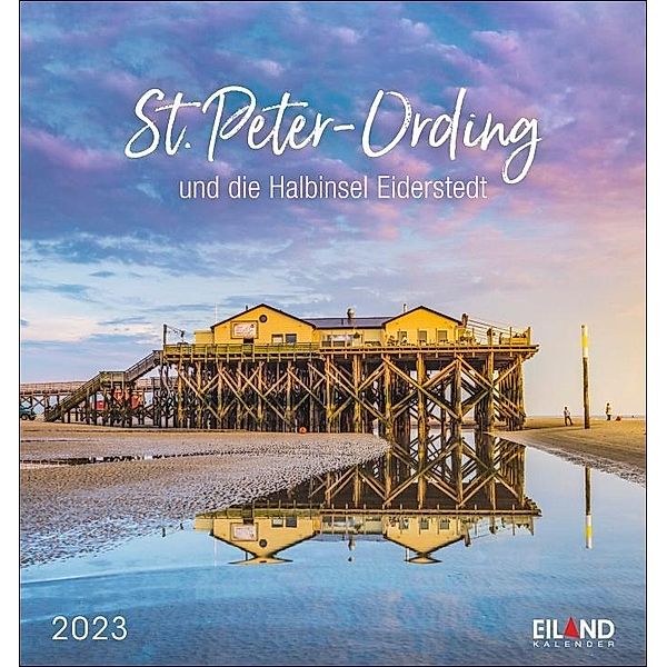 St. Peter-Ording und die Halbinsel Eiderstedt Postkartenkalender 2023. Kleiner Kalender mit Urlaubsfeeling. Postkarten-F