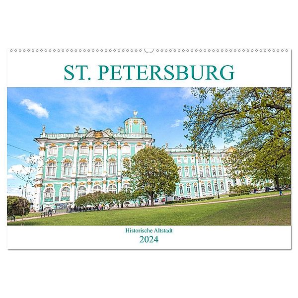 St. Petersburg - Historische Altstadt (Wandkalender 2024 DIN A2 quer), CALVENDO Monatskalender, pixs:sell