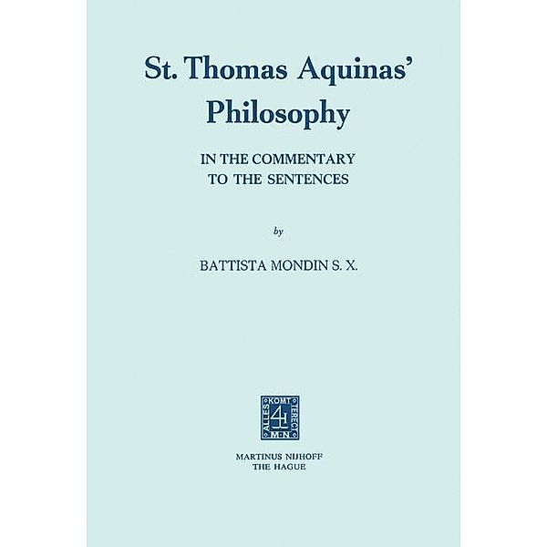 St. Thomas Aquinas' Philosophy, Battista Mondin