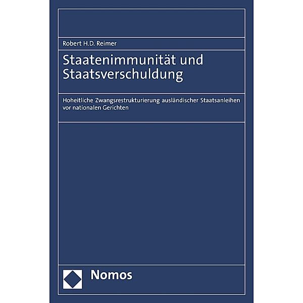 Staatenimmunität und Staatsverschuldung, Robert H. D. Reimer