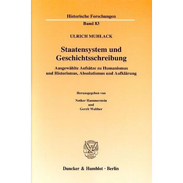 Staatensystem und Geschichtsschreibung., Ulrich Muhlack