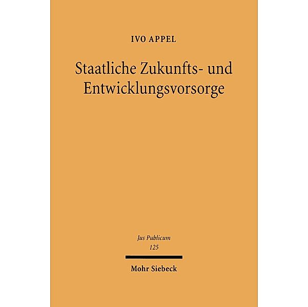 Staatliche Zukunfts- und Entwicklungsvorsorge, Ivo Appel