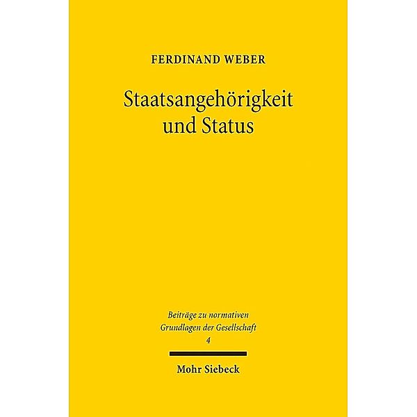 Staatsangehörigkeit und Status, Ferdinand Weber