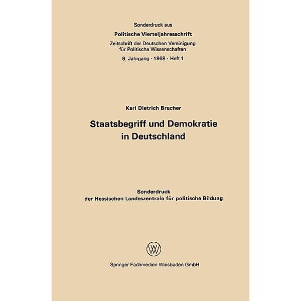 Staatsbegriff und Demokratie in Deutschland, Karl Dietrich Bracher