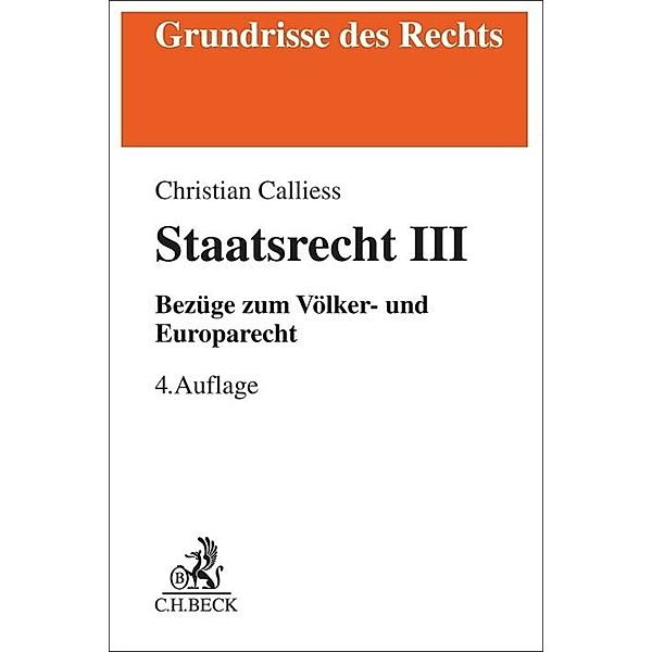 Staatsrecht III, Christian Calliess