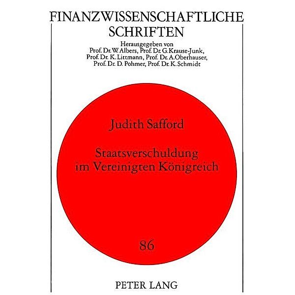 Staatsverschuldung im Vereinigten Königreich, Judith Safford