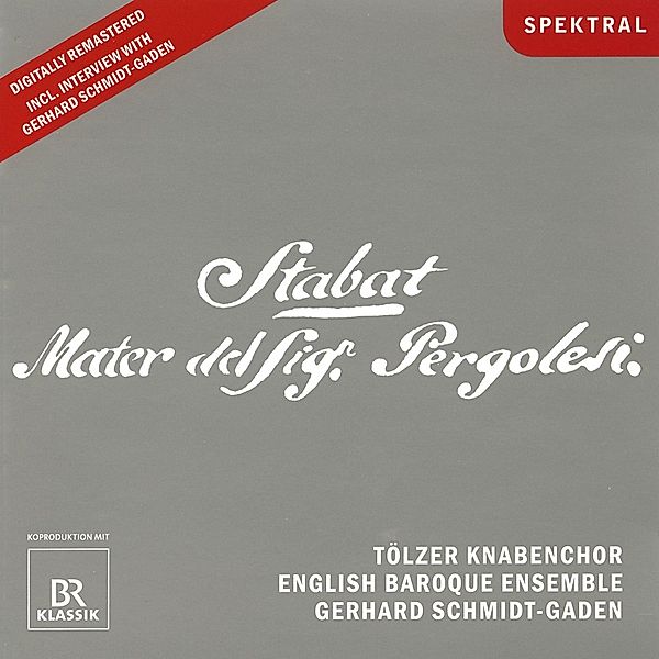 Stabat Mater (+Interview Mit G.Schmidt-Gaden), Schmidt-Gaden, Tölzer Knabenchor, English