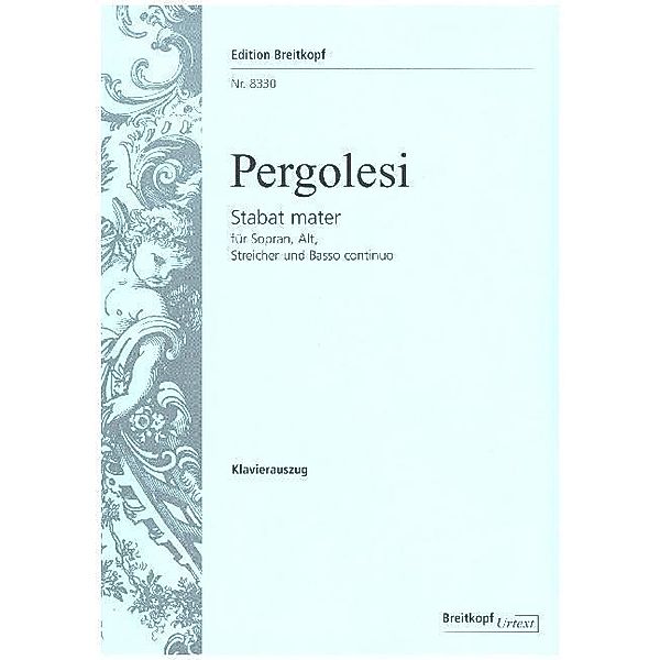 Stabat Mater, Klavierauszug, Giovanni Battista Pergolesi