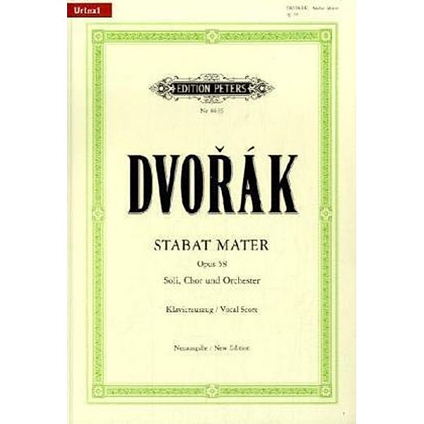 Stabat Mater op.58, Klavierauszug, Antonin Dvorak