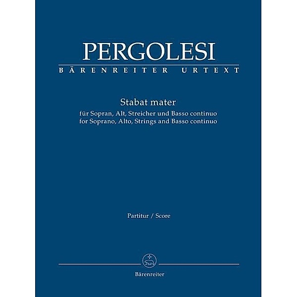 Stabat mater, Partitur, Giovanni Battista Pergolesi