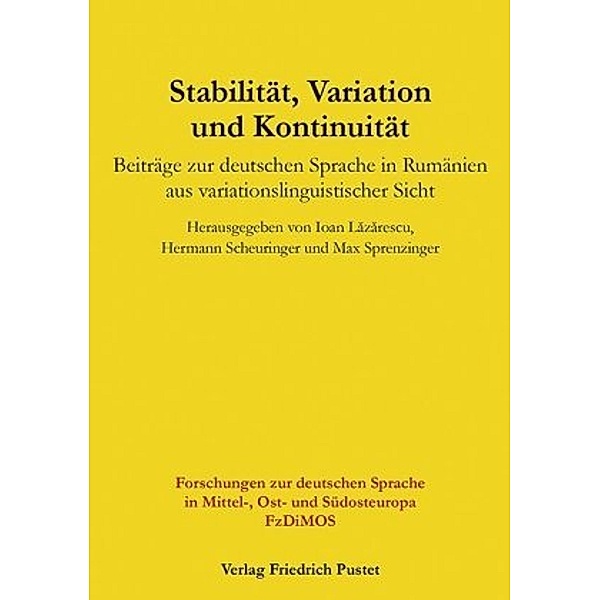 Stabilität, Variation und Kontinuität, Ioan Lazarescu, Hermann Scheuringer, Max Sprenzinger
