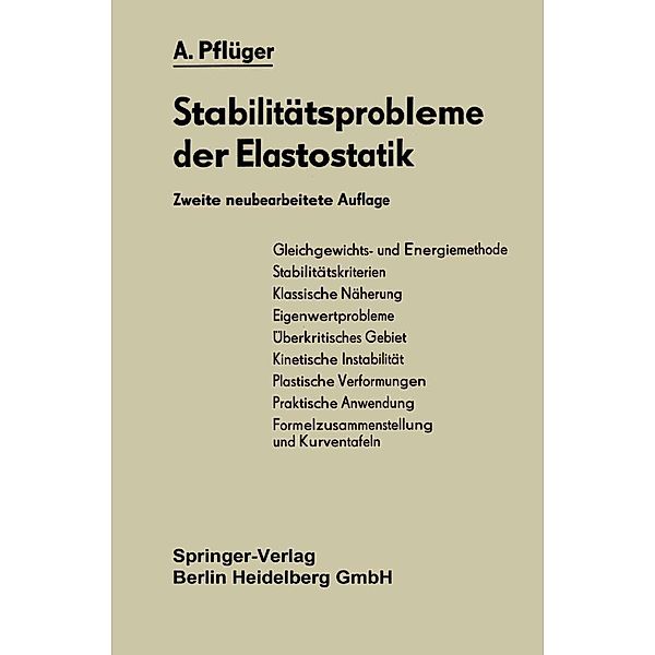 Stabilitätsprobleme der Elastostatik, Alf Pflüger