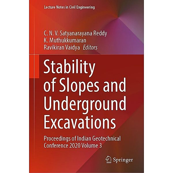 Stability of Slopes and Underground Excavations / Lecture Notes in Civil Engineering Bd.185