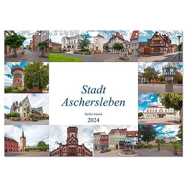 Stadt Aschersleben (Wandkalender 2024 DIN A4 quer), CALVENDO Monatskalender, Steffen Gierok; Magic Artist Design