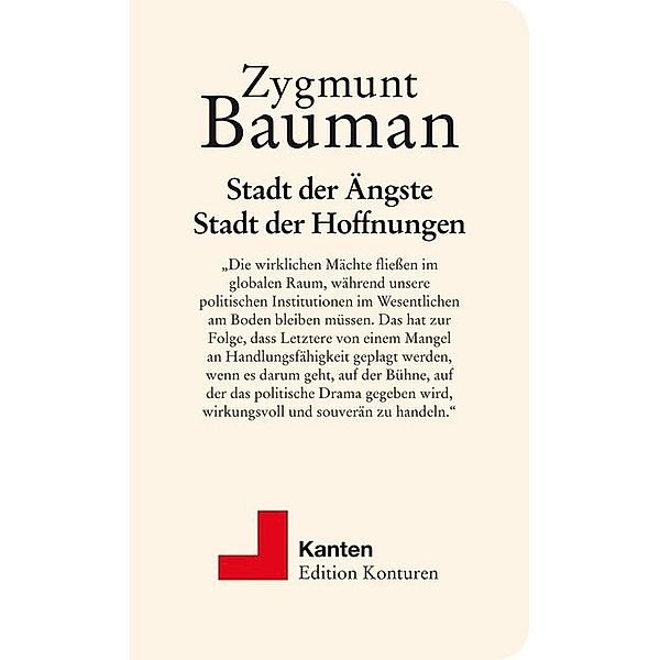 Stadt der Ängste, Stadt der Hoffnungen, Zygmunt Bauman