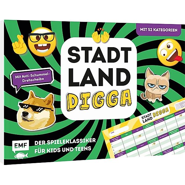 EDITION,MICHAEL FISCHER Stadt, Land, Digga - Der Spieleklassiker für Kids und Teens