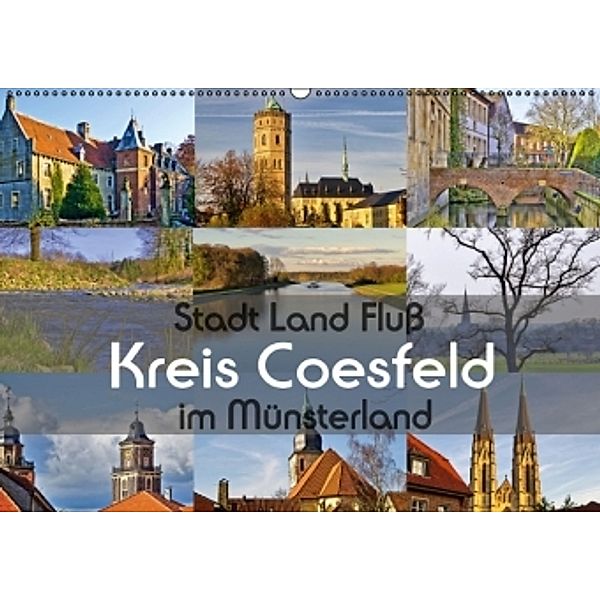 Stadt Land Fluß Kreis Coesfeld im Münsterland (Wandkalender 2017 DIN A2 quer), Paul Michalzik
