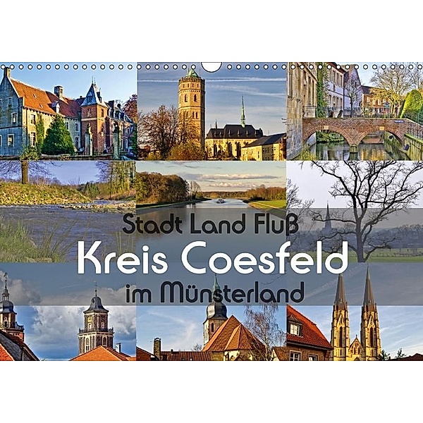 Stadt Land Fluß Kreis Coesfeld im Münsterland (Wandkalender 2017 DIN A3 quer), Paul Michalzik