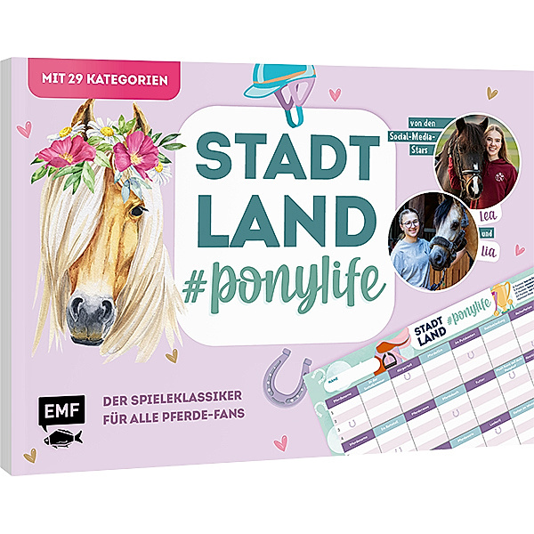 EDITION,MICHAEL FISCHER Stadt, Land, # ponylife - Der Spieleklassiker für alle Pferde-Fans, Lea Schirdewahn, Lia Beckmann