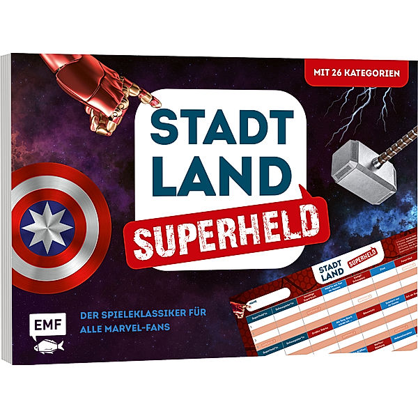 EDITION,MICHAEL FISCHER Stadt, Land, Superheld - Der Spieleklassiker für alle Marvel-Fans