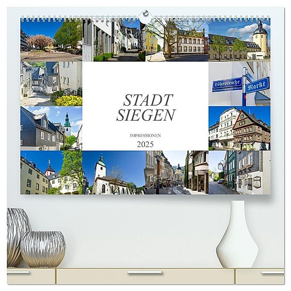 Stadt Siegen Impressionen (hochwertiger Premium Wandkalender 2025 DIN A2 quer), Kunstdruck in Hochglanz, Calvendo, Dirk Meutzner