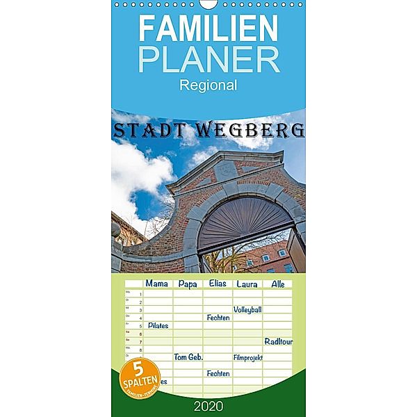 Stadt Wegberg - Familienplaner hoch (Wandkalender 2020 , 21 cm x 45 cm, hoch), Natalja Thomas