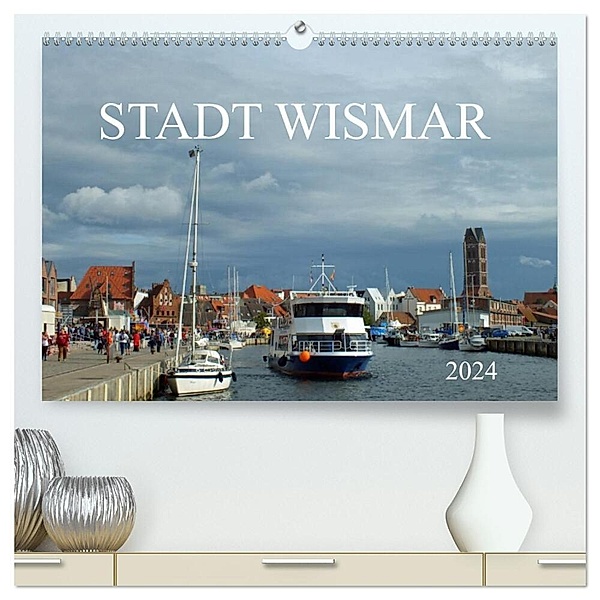 Stadt Wismar 2024 (hochwertiger Premium Wandkalender 2024 DIN A2 quer), Kunstdruck in Hochglanz, Holger Felix