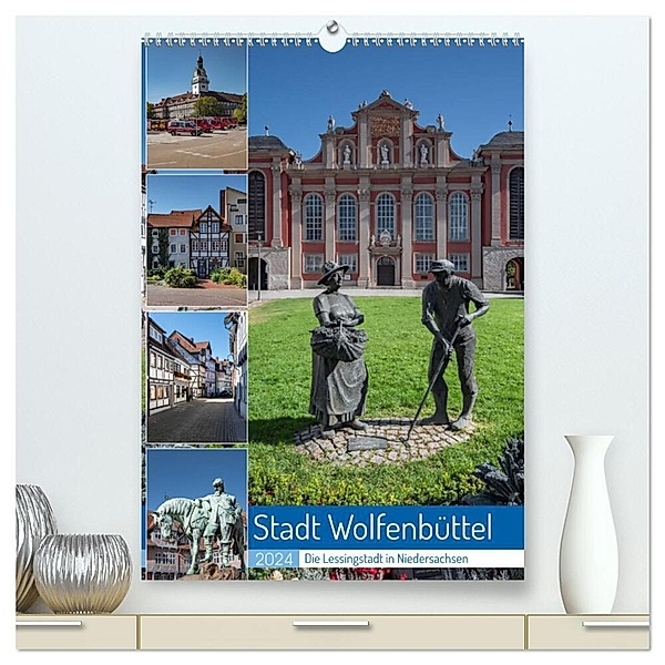 Stadt Wolfenbüttel (hochwertiger Premium Wandkalender 2024 DIN A2 hoch), Kunstdruck in Hochglanz, Steffen Gierok-Latniak