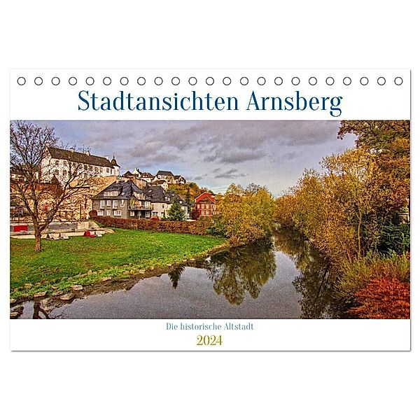 Stadtansichten Arnsberg (Tischkalender 2024 DIN A5 quer), CALVENDO Monatskalender, Detlef Thiemann