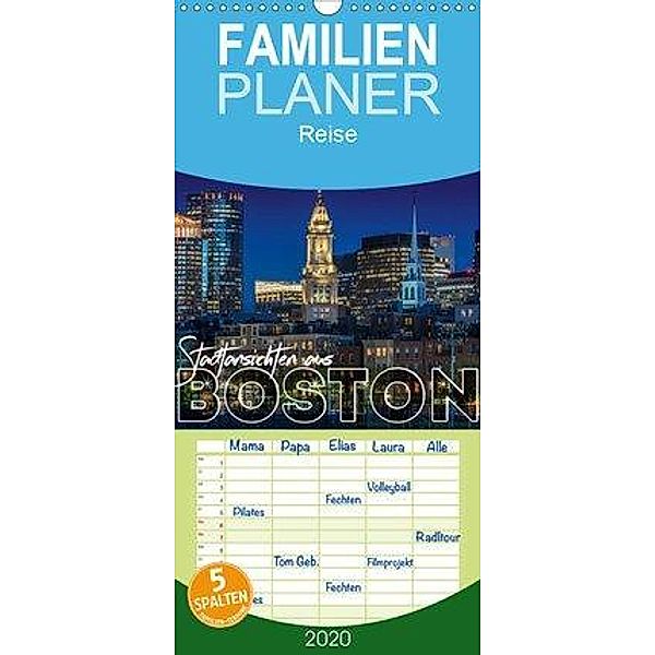 Stadtansichten aus Boston - Familienplaner hoch (Wandkalender 2020 , 21 cm x 45 cm, hoch), Melanie Viola