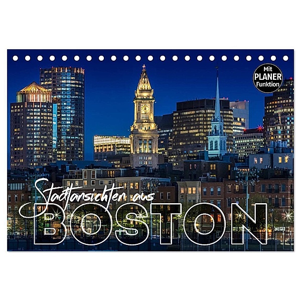 Stadtansichten aus Boston (Tischkalender 2024 DIN A5 quer), CALVENDO Monatskalender, Melanie Viola