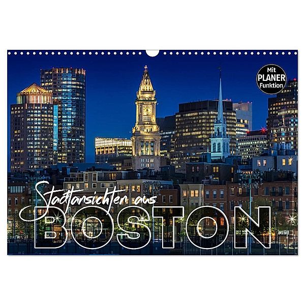 Stadtansichten aus Boston (Wandkalender 2024 DIN A3 quer), CALVENDO Monatskalender, Melanie Viola