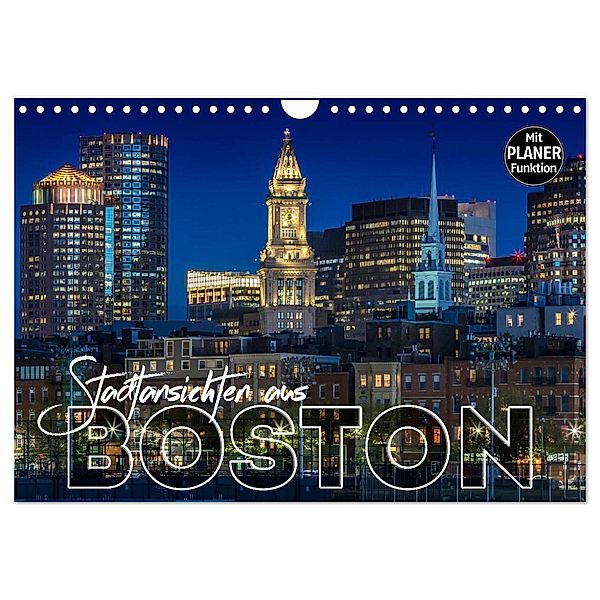 Stadtansichten aus Boston (Wandkalender 2024 DIN A4 quer), CALVENDO Monatskalender, Melanie Viola